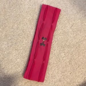 Pink Under Armour headband
